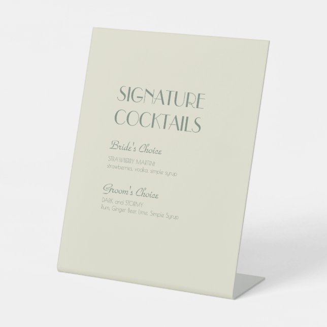 Expositor En L Autumn Boho Deco | Menú de cócteles creativos (Anverso)