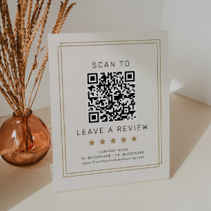 Expositor En L AVERY Chic Gold Black Cream Código QR Deja una res