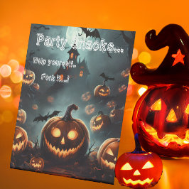 Expositor En L Ayudando a calabazas de la fiesta de Halloween