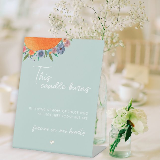 Expositor En L Azul Claro Esta Vela Arde En Recuerdo (Subido por el creador)