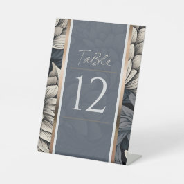 Expositor En L Azul real y blanco champagne