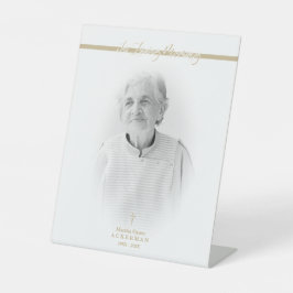 Expositor En L B&W Golden Photo Remembrance Service Dear Ones