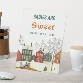 Expositor En L Babies Are Sweet Winter Village Candy Table Decor
