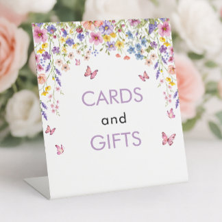 Expositor En L Baby in Bloom Butterfly Baby Shower Cards & Gifts