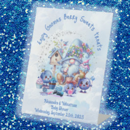 Expositor En L Baby Shower de Blueberry y Gnomes