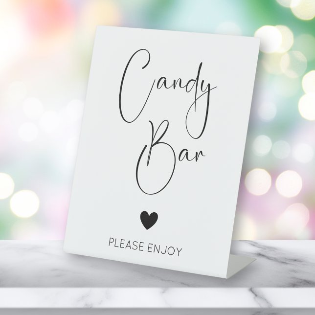Expositor En L Baby Shower de Candy Bar de guiones modernos (Subido por el creador)