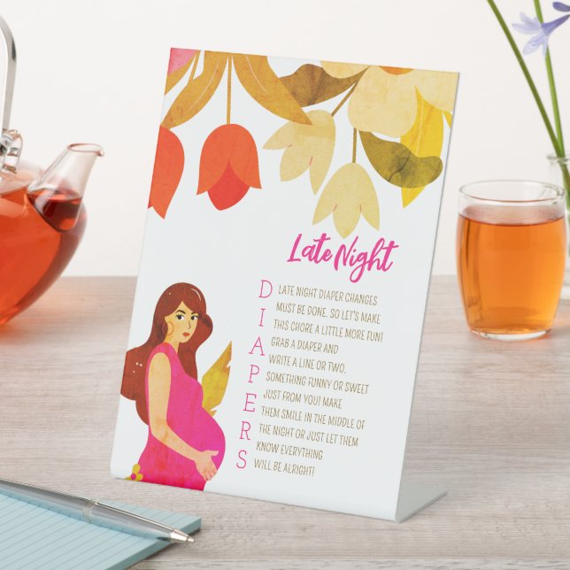 Expositor En L Baby Shower de mamá embarazada (In Situ)