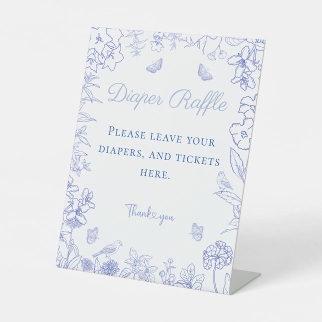 Expositor En L Baby Shower Diaper Raffle (Anverso)