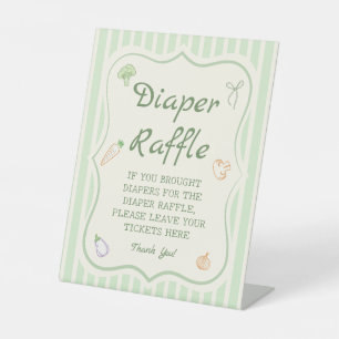 Expositor En L Baby Shower Diaper Raffle de crecimiento local