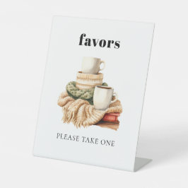 Expositor En L Baby Shower Favor moderno de suéter feo moderno