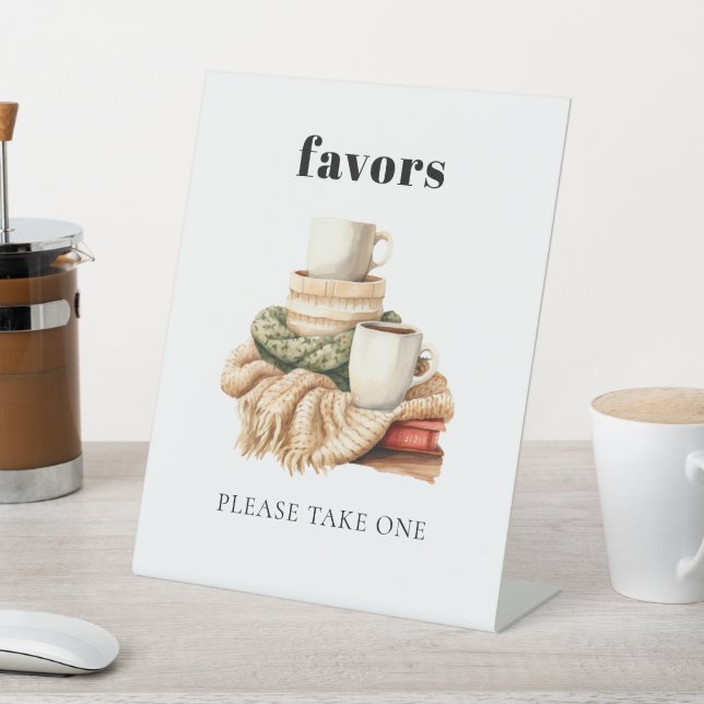 Expositor En L Baby Shower Favor moderno de suéter feo moderno (In Situ)