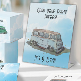 Expositor En L Baby shower for a boy, van