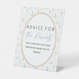 Expositor En L Baby Shower Games - Advice for Parents Sign