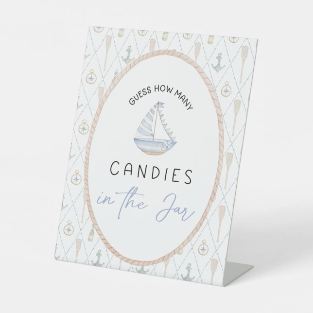 Expositor En L Baby Shower Games - Candy Jar Game (Anverso)