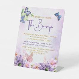 Expositor En L Baby Shower mariposa es un Rótulo peatonal Chica