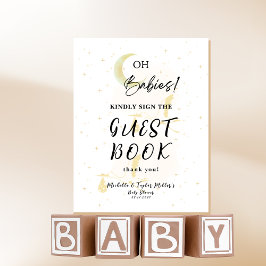 Expositor En L Baby Shower Neutral Twin Storks