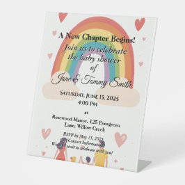 Expositor En L Baby Shower Personalizado elegante y personalizado