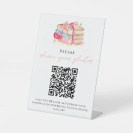 Expositor En L Baby Shower QR Code Share your Photos Books Theme