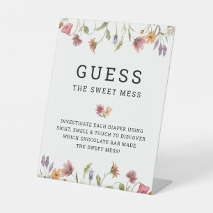 Expositor En L Baby Shower Wildflower Asume El Dulce Juego De Aje