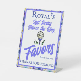 Expositor En L Bachelorette Party Bridal Shower Golf Blue Floral