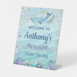 Expositor En L Bajo El Mar Cualquier Bienvenida De Cumpleaños De 