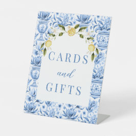 Expositor En L Baldosas mediterráneas limones tarjetas bodas y re