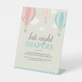 Expositor En L Balón de aire caliente hacia arriba y lejos juego 