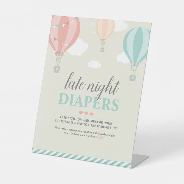 Expositor En L Balón de aire caliente hacia arriba y lejos juego  (Anverso)