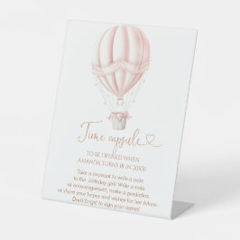 Expositor En L Balón de aire caliente rosado Maravilloso Chica Cá