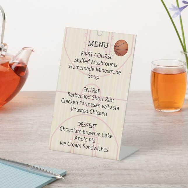 Expositor En L Baloncesto Corte de Baloncesto Diseño Mesa Pedesta (In Situ)