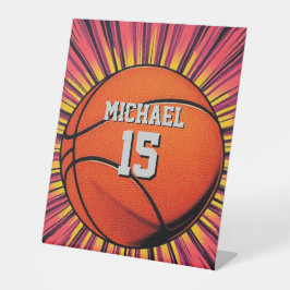 Expositor En L Baloncesto Tu Nombre Pop Art