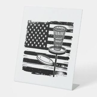 Expositor En L Bandera Americana de Golf de Disco