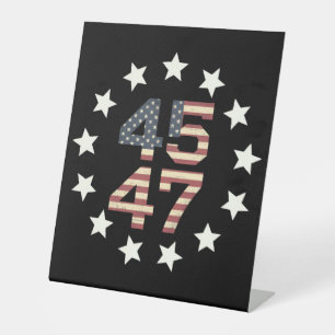 Expositor En L Bandera Americana Vintage USA Estrellas 45 47 Trum