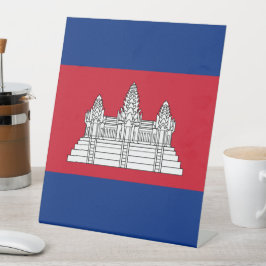 Expositor En L Bandera de Camboya