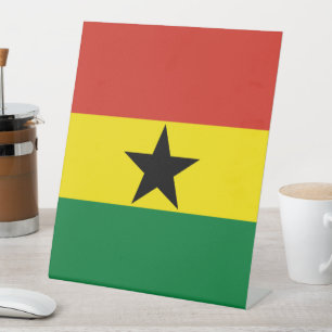 Expositor En L Bandera de Ghana