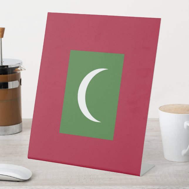 Expositor En L Bandera de Maldivas (In Situ)