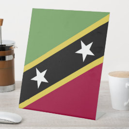 Expositor En L Bandera de Saint Kitts y Nevis