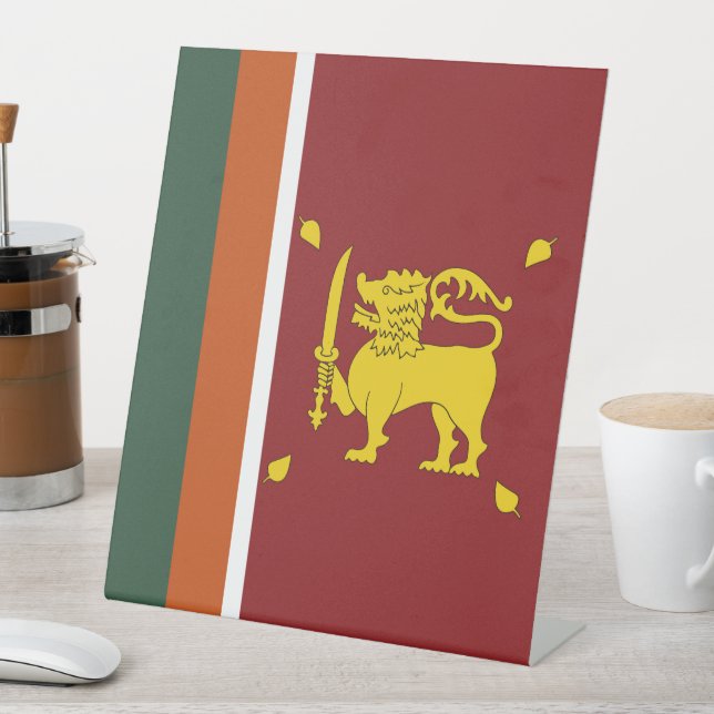 Expositor En L Bandera de Sri Lanka (In Situ)