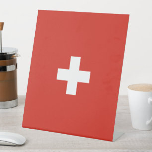 Expositor En L Bandera de Suiza