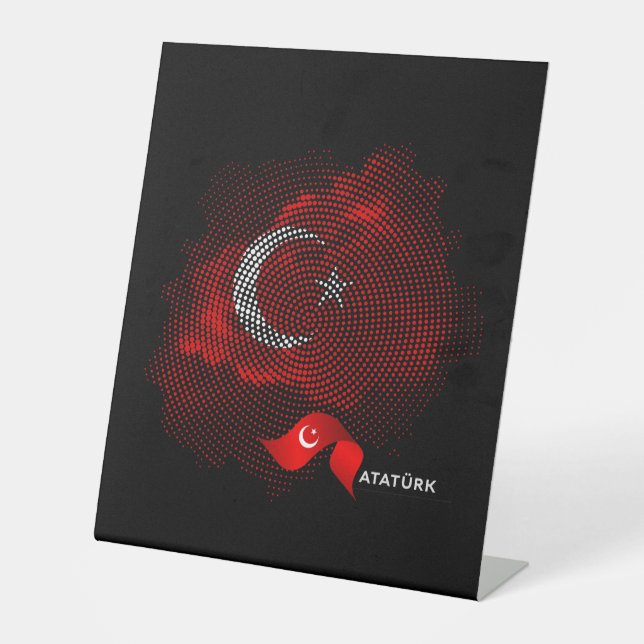 Expositor En L Bandera de Turquía (Anverso)