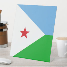 Expositor En L Bandera de Yibuti