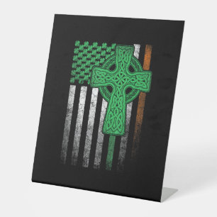 Expositor En L Bandera irlandesa norteamericana Bandera irlandesa