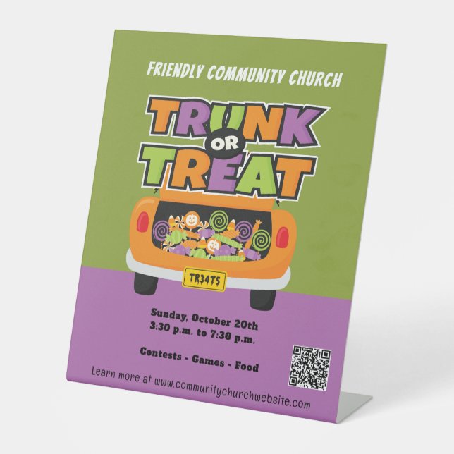 Expositor En L Banner de maletero o traba Halloween (Anverso)