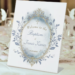 Expositor En L Baptism baby boy welcome Sign