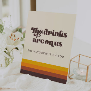 Expositor En L Bar abierto de Bodas retro 60