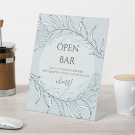 Expositor En L Bar abierto elegante Boda Boho Wildflower