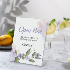 Expositor En L Bar Abierto Purple Floral Garden Wedding