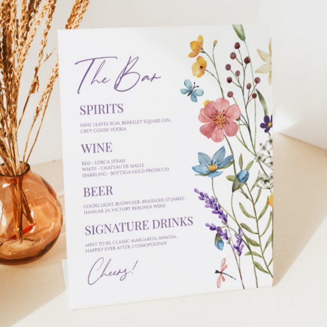 Expositor En L Bar Boda Floral Flor Silvestre (Subido por el creador)