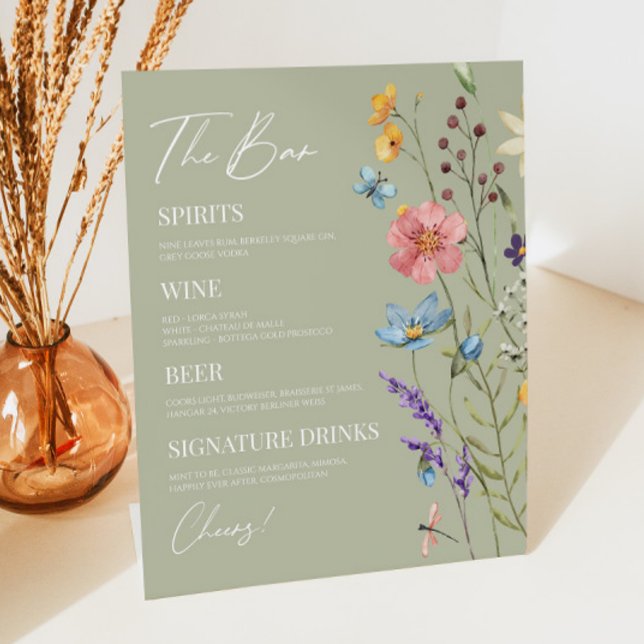 Expositor En L Bar Boda Floral Flor Silvestre (Subido por el creador)