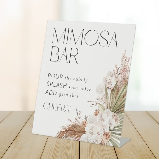 Expositor En L Bar Bohemio Floral & Feathers Mimosa (Subido por el creador)